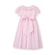 Katherine Johnson Dress Pink Grid Cotton with Strawberrylicious Hand Smocking