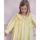 Nightingale Girl's Dress Primrose Gingham with Daffodil Hand Smocking Nightingale Girl's Dress Primrose Gingham with Daffodil Hand Smocking