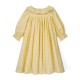 Nightingale Girl's Dress Primrose Gingham with Daffodil Hand Smocking Nightingale Girl's Dress Primrose Gingham with Daffodil Hand Smocking