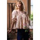 Cleopatra Blouse Painted Petals with Blush Hand Smocking Edition 38 Cleopatra Blouse Painted Petals with Blush Hand Smocking Edition 38