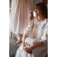 Nightingale Women's Dress Forget Me Not Plumetti with Delphinium Hand Smocking