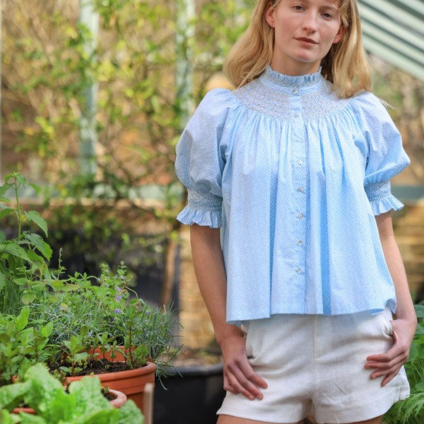 Scholl Blouse Tangier Trellis with Oasis Hand Smocking Edition 73